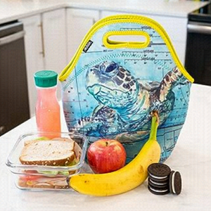 ART OF LUNCH Insulated Neoprene Lunch Bag, "Loggerhead Sea Turtle"